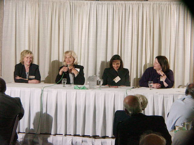 Women in Broadcasting-June 19, 2002 lR: Cheryl Jennings, Barbara Simpson, Pam Moore, Susan Leigh Taylor